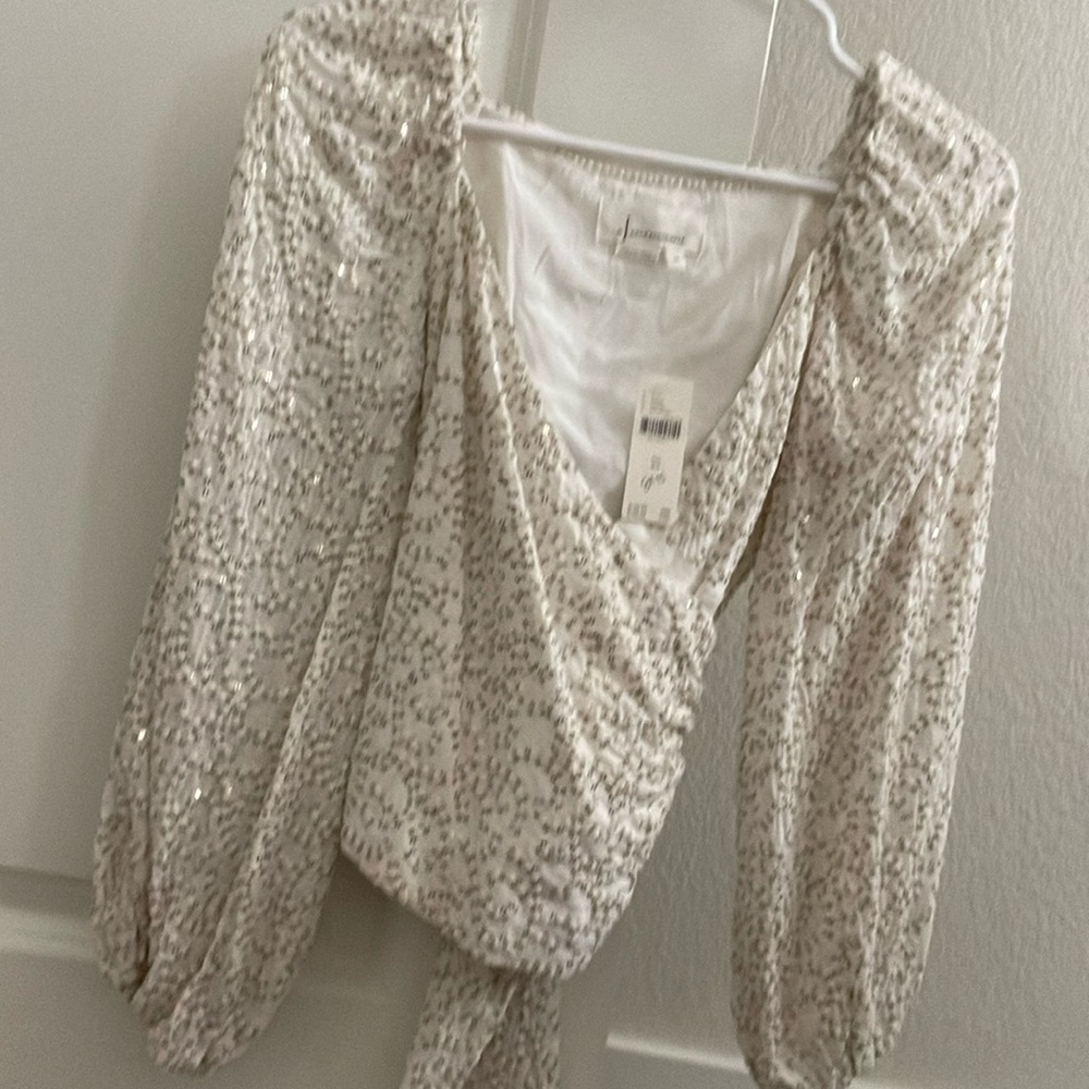 Anthropologie Sequin Top